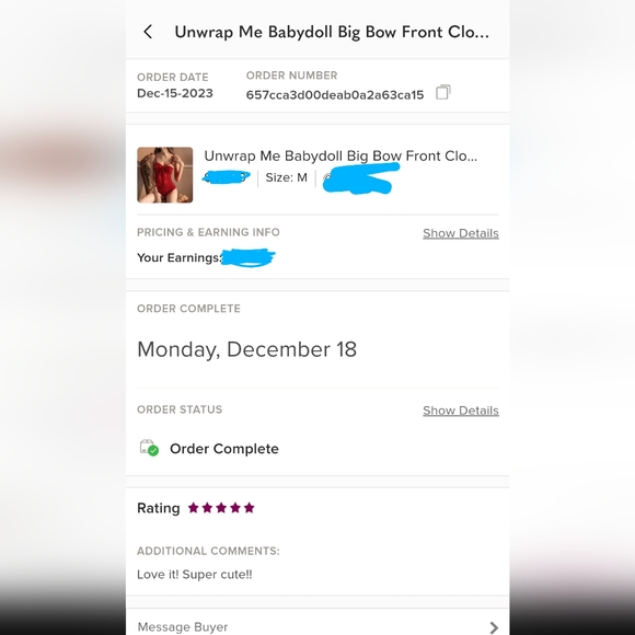 Unwrap Me Babydoll Big Bow Front Clourse Lingerie Women's Sexy Teddy Underwear - Picture 4 of 5